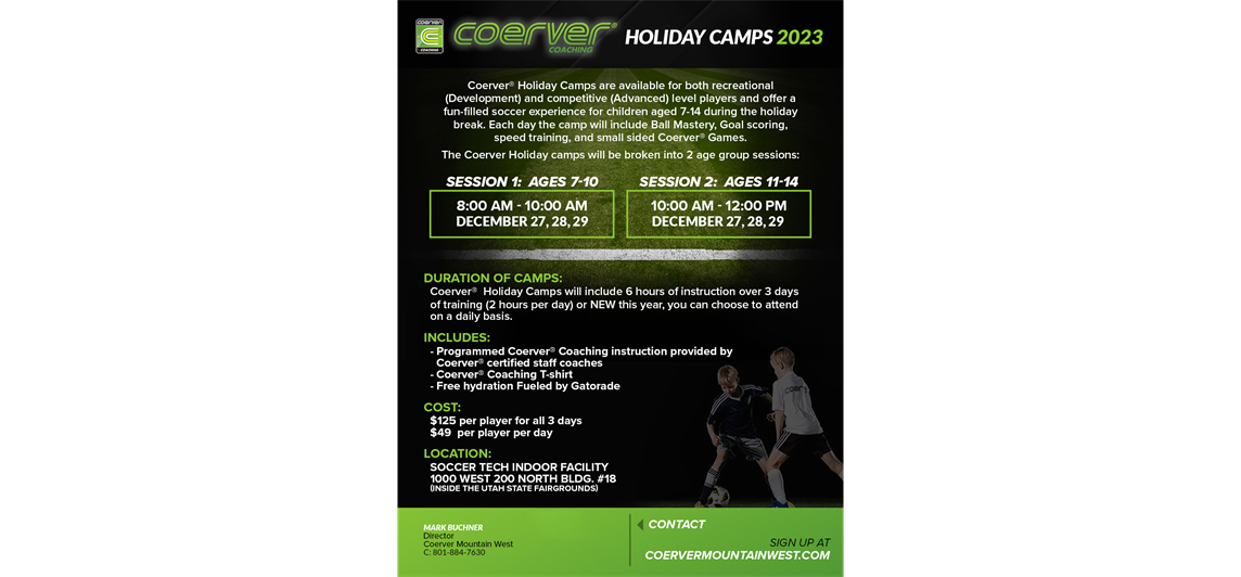 HOLIDAY CAMP DECEMBER 27-29, 2023